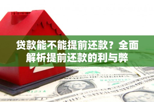 昆都仑贷款能不能提前还款？全面解析提前还款的利与弊
